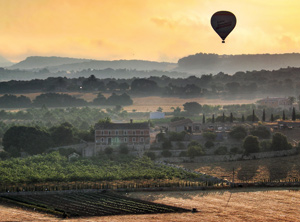 survoler l'île en ballon