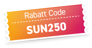 Bis zu 250€* Rabatt erhalten!