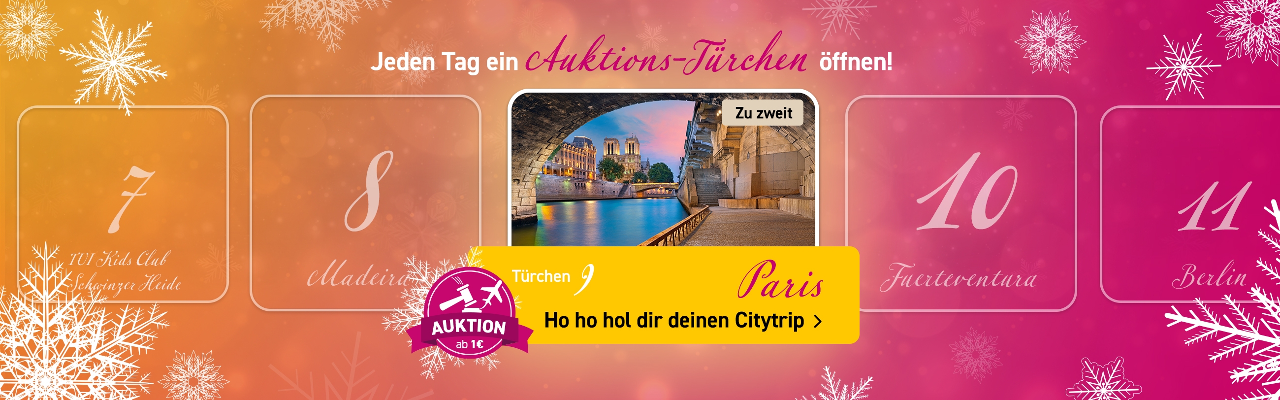 Adventskalender Auktionen