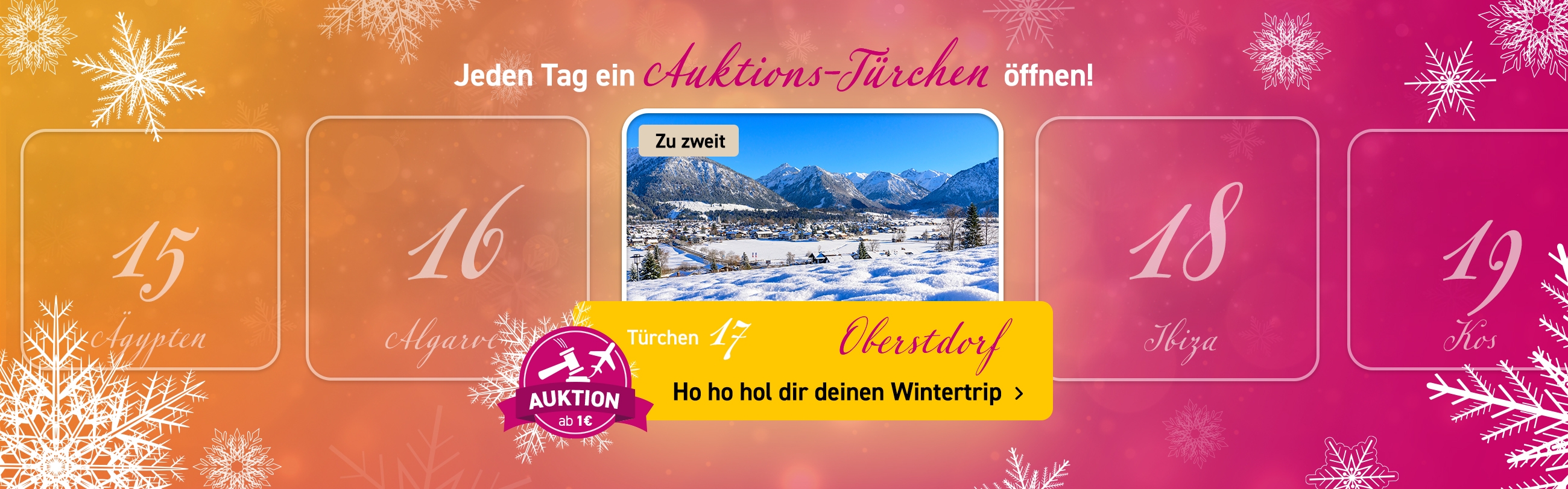 Adventskalender Auktionen